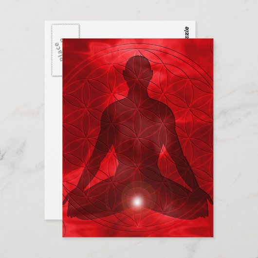 Root Chakra Muladhara Briefkaart (Voorkant / Achterkant)