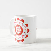 Root Chakra Muladhara Rouge Mandala Mug (Devant gauche)