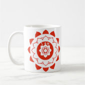Root Chakra Muladhara Rouge Mandala Mug (Gauche)