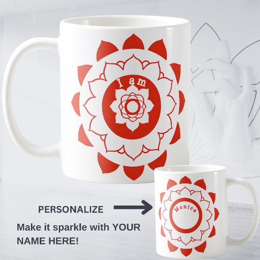 Root Chakra Muladhara Rouge Mandala Mug