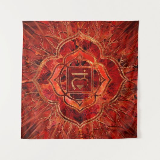 Root chakra - Muladhara Wandkleed (Voorkant)