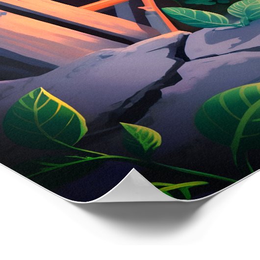 Root Circuit – Solarpunk Growth Art Poster (Hoek)