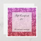 Root- en crown Chakra Scrolls Cadeaubon (Voorkant / Achterkant)