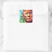 Root van alle kwaad Trump Vierkante Sticker (Tas)