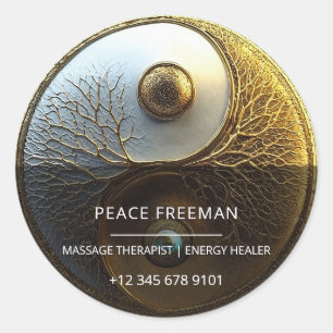 Root van Harmonie Yin Yang Design Ronde Sticker