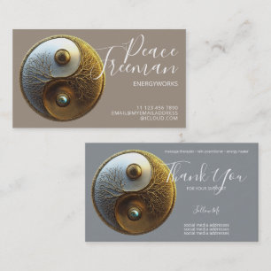 Root van Harmonie Yin Yang Design Visitekaartje