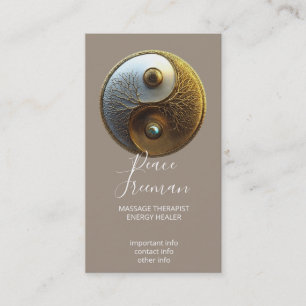 Root van Harmonie Yin Yang Design Visitekaartje