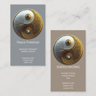 Root van Harmonie Yin Yang Design Visitekaartje