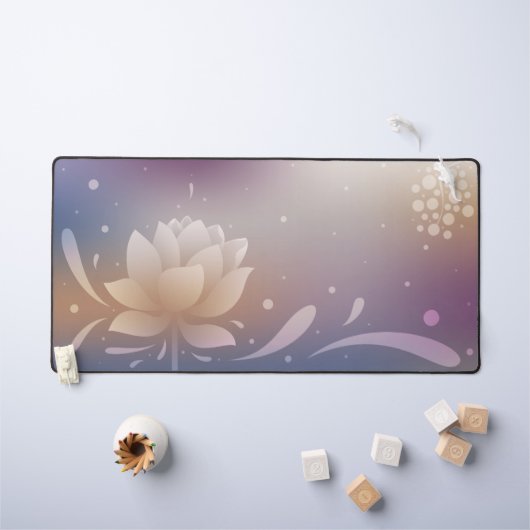 Rooted Elegance with Lotus Desk Mat (Kindertafel)