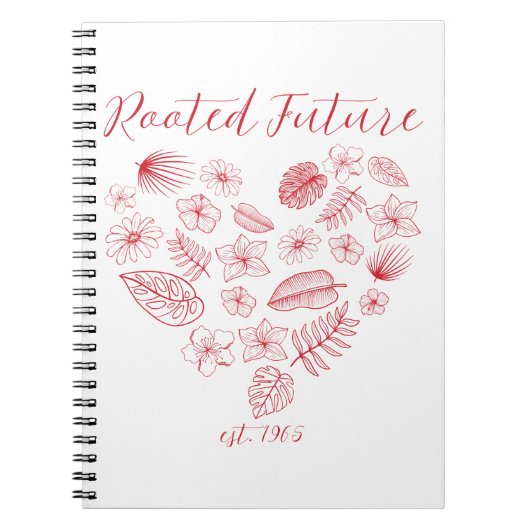 Rooted Future est. 1965 Spiral Photo Notebook Notitieboek (Voorkant)