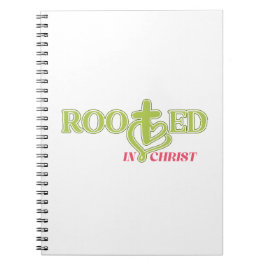 Rooted in Christ Christian Journal Notebook Notitieboek