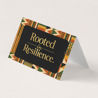 Rooted in Resilience Favor Zak Topper Visitekaartjes