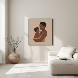 Rooted Love – Afrocentrische Gezinskunst V Poster