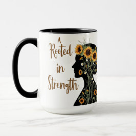 Rooted Strength Mom – Blooming Silhouette Art Mok