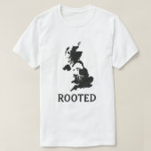 Rooted UK Map Tree Graphic T-shirt (Design voorkant)