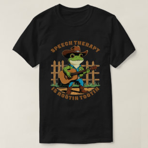 Rootin' Tootin' spraaktherapie Cowboy Kikker T-shirt