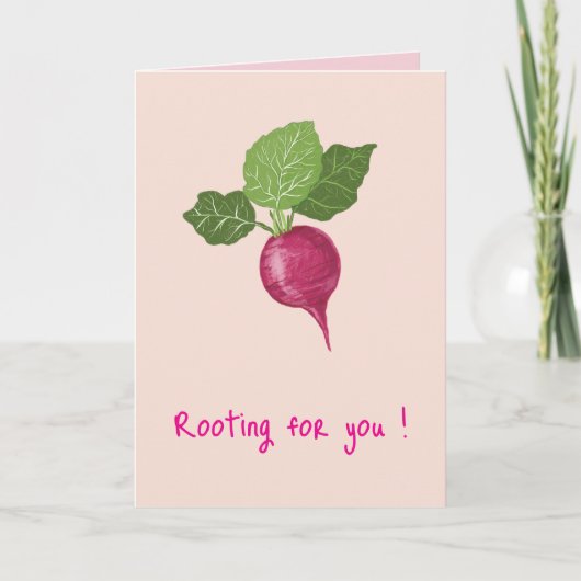 Rooting for you encouragement Card (Folded) Kaart (Voorkant)