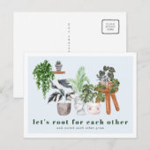 Rooting For You | Postkaart met Potplanten (Voorkant / Achterkant)