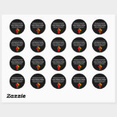 Rooting voor iedereen Zwart - Juneteenth Pride Ronde Sticker (Vel)
