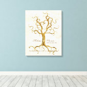 Roots antiqued Fall Wedding Gift Art Canvas Afdruk (Insitu (Houten vloer))