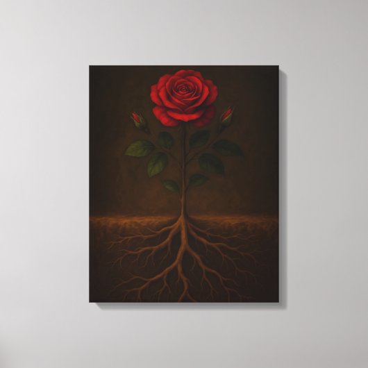 Roots Before Bloom Canvas Print (Voorkant)