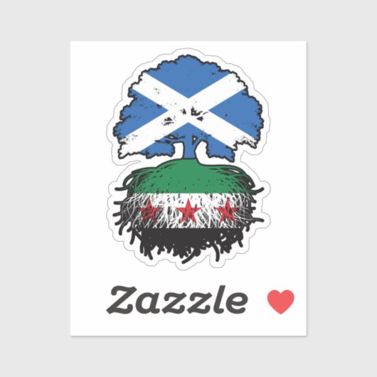 Roots & Crown: Scotland–Syria Tree Sticker (Vel)