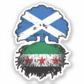 Roots & Crown: Scotland–Syria Tree Sticker (Voorkant)