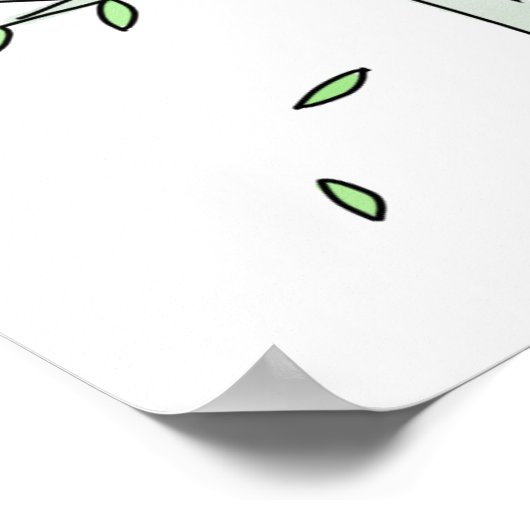 Roots en Wings Inspirating Ouderschap Quote Poster (Hoek)