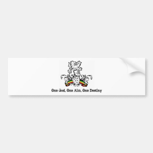 Roots Lion Bumpersticker (Voorkant)