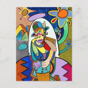 "Roots Living" van Ruchell Alexander Briefkaart