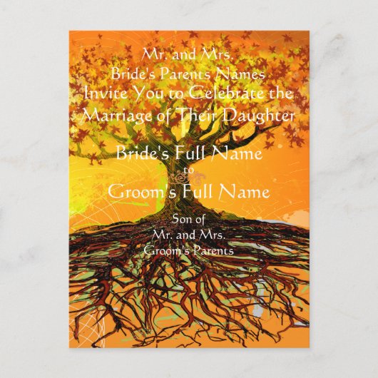 Roots of Love Aankondigingskaart (Voorkant)