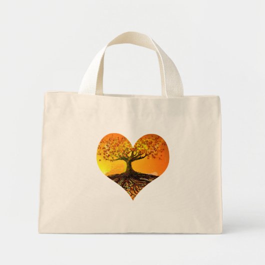Roots of Love Mini Tote Bag (Voorkant)