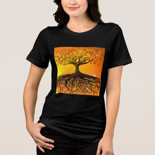Roots of Love Tri-Blend Shirt (Voorkant)