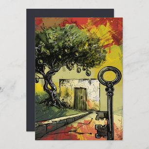 Roots of Resilience: Olijfboom uit het oude Palest Kaart