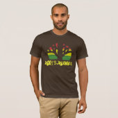 Roots Reggae Mannen Brown T shirt (Voorkant volledig)