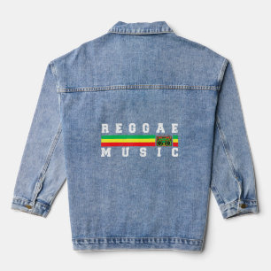 Roots Reggae Music Sound System Denim Jacket