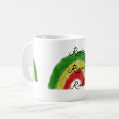 Roots Reggae Rebel Rainbow Koffiemok (Voorkant links)