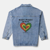 Roots Reggae Rebellen Denim Jacket (Achterkant)