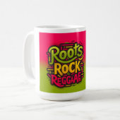 Roots Rock Reggae tasse de café blanc (Devant gauche)