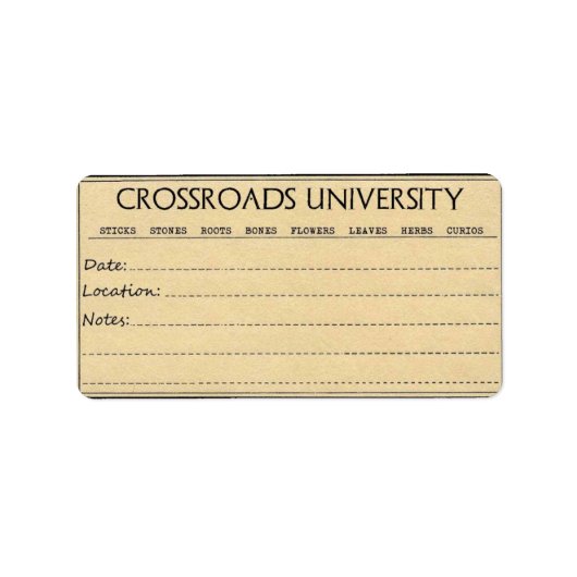 Rootwork-label Etiket (Voorkant)