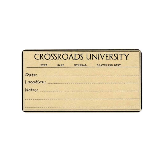 Rootwork Label voor vuil en mineralen (Voorkant)