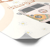 roovy 70s retro kaarten en cadeaubord poster (Hoek)