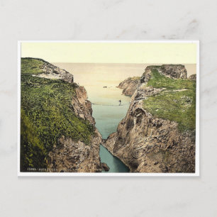 Rope Bridge. Carrick-a-Rede. Co. Antrim, Ierland Briefkaart