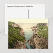 Rope Bridge, Carrick-a-Rede, County Antrim Briefkaart (Voorkant / Achterkant)
