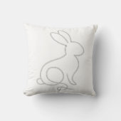 Rope Bunny Rabbit Minimal Modern Design Kussen (Voorkant)