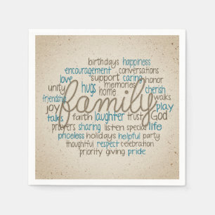 Rope Design Family Word Cloud Servet