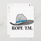 Rope-em-cowboy-uitrusting Briefkaart (Voorkant / Achterkant)