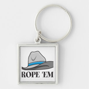 Rope-em-cowboy-uitrusting Sleutelhanger