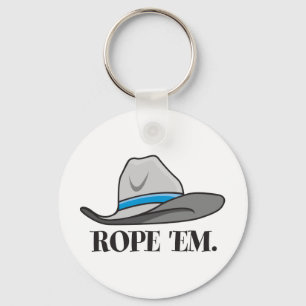 Rope-em-cowboy-uitrusting Sleutelhanger
