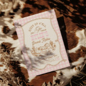 Rope Gingham Cowgirl Birthday Invitation